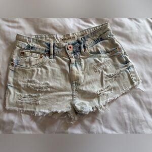 Bullhead High Rise Jean Shorts Juniors 5 | Distressed, Light Wash